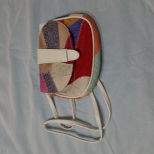 Retro 80s patchwork bag